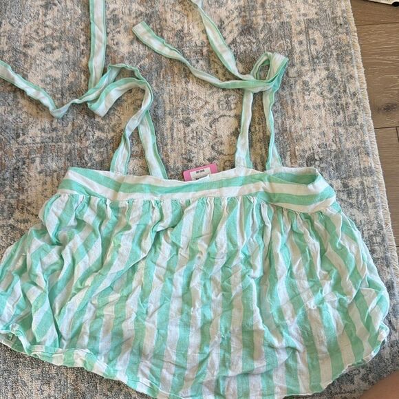 STONEY CLOVER LANE x TARGET NWT stripe tie strap tank top - Picture 5 of 8